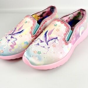Irregular Choice Peggles Unicorn Slip Ons | NIB | Pastel Fantasy Sneakers
